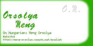 orsolya meng business card